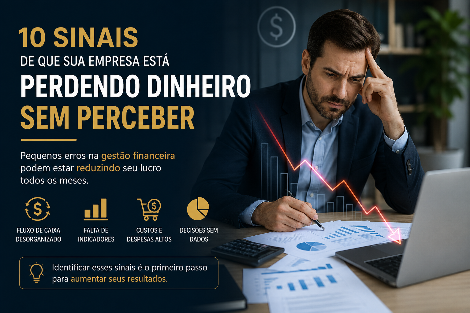Imagem de capa do artigo 10 sinais de que sua empresa está perdendo dinheiro sem perceber!